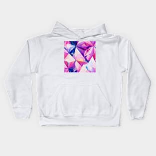 Watercolor shapes pattern Kids Hoodie